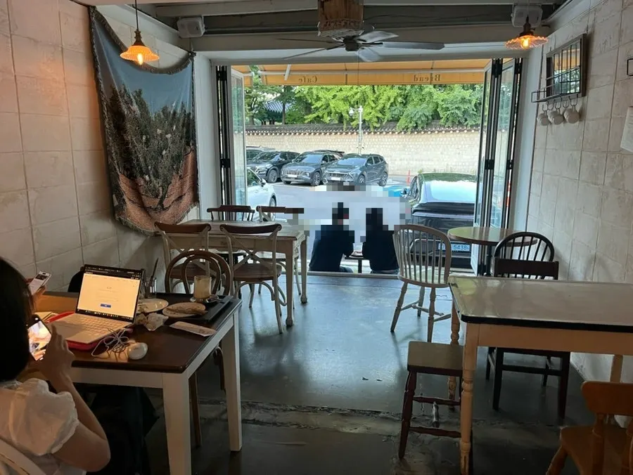 Wood-toned bakery café interior