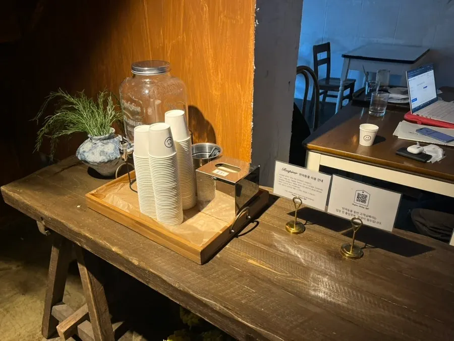 Second-floor seating at Respire Bakery Cafe