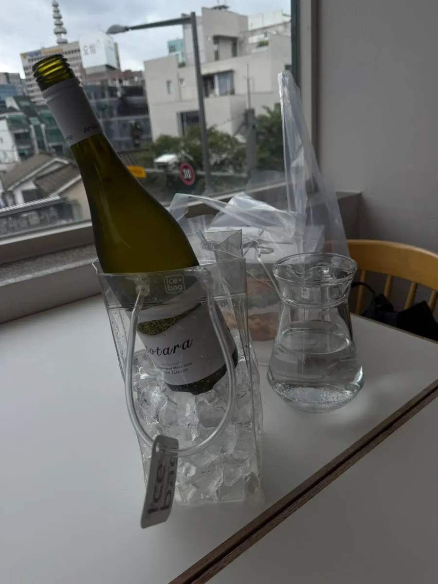 Wine and meal menu selection