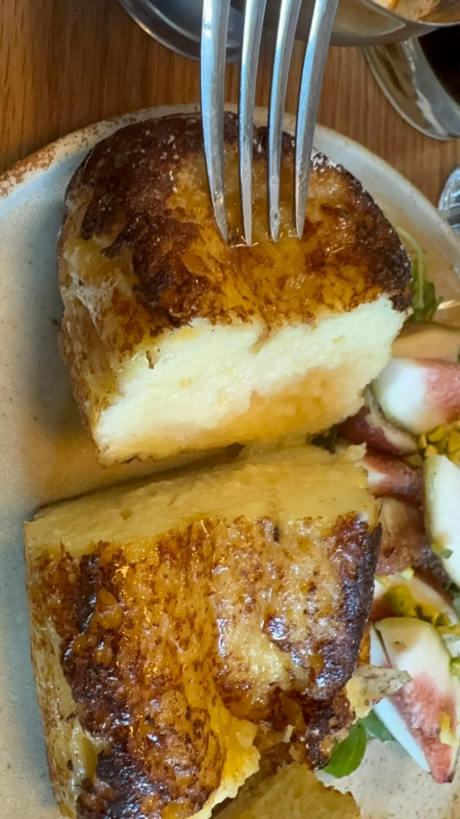 Soft, fluffy French toast texture