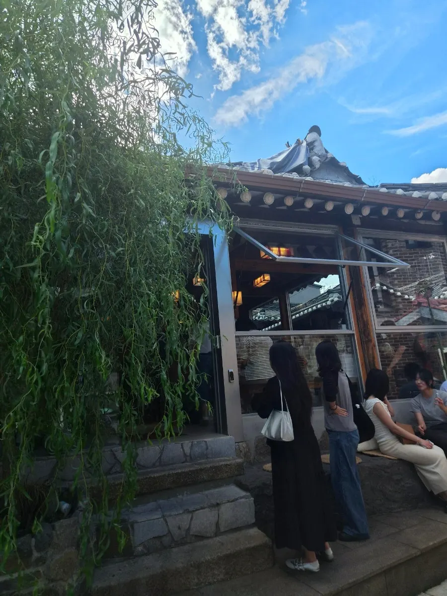 Small shops in a Seochon alley discovered while walking with no plan
