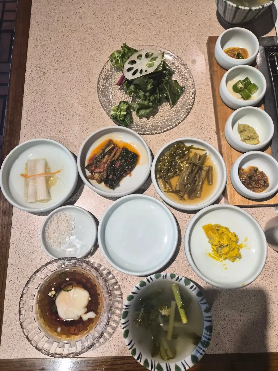 한우 식사와 그릴링 서비스