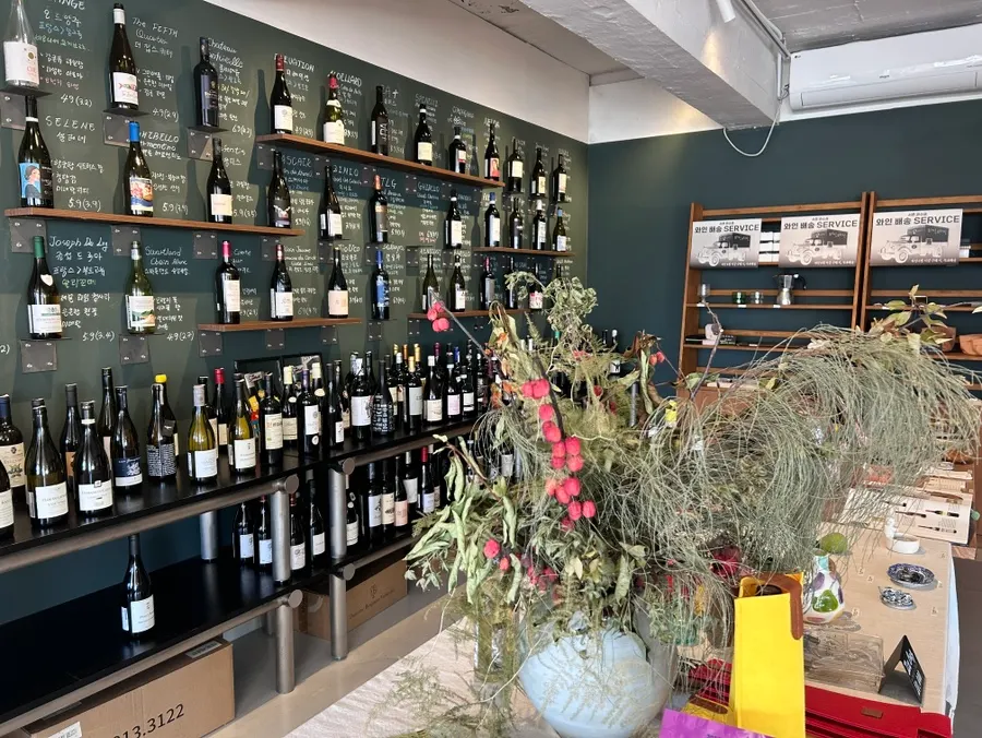 Spacious interior at Wine Stein