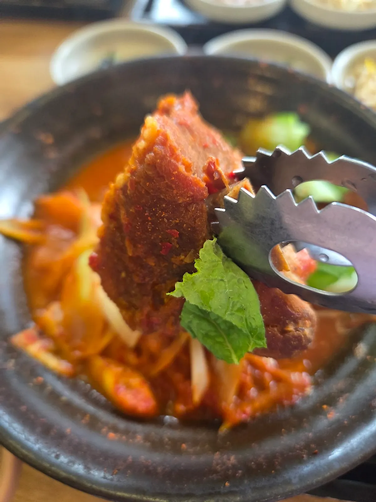 서촌누각 한돈 돼지갈비 김치찜 상차림