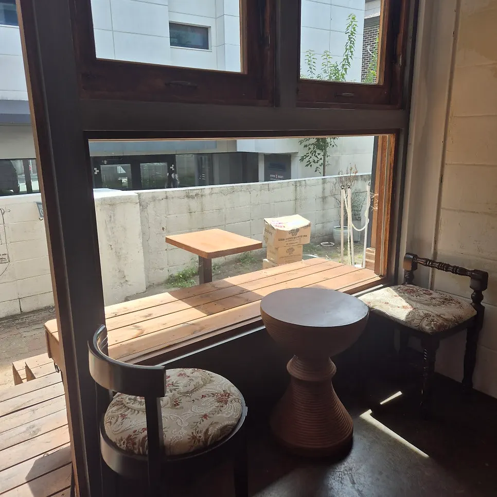 Vintage, European-feeling first-floor interior