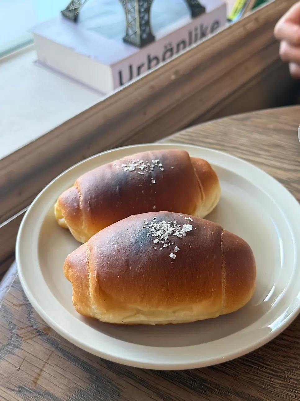 Two plain salt breads
