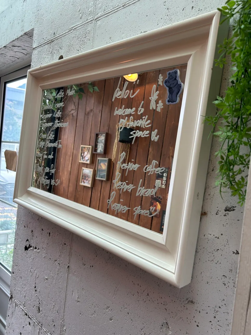 Bakery showcase and ordering counter