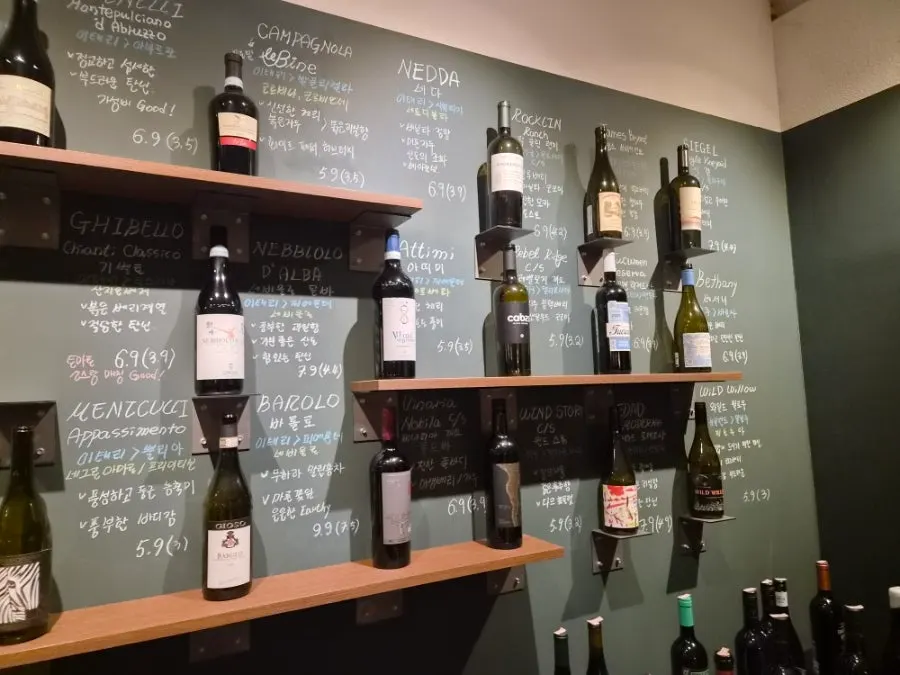 Wine Stein's in-store wine market corner