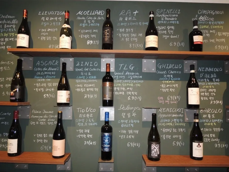 Wine prices and tasting notes