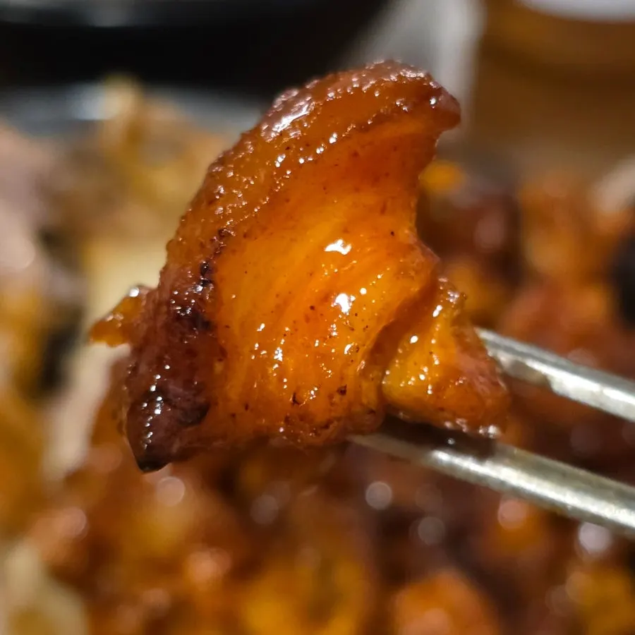 Spicy fire jokbal with a smoky char