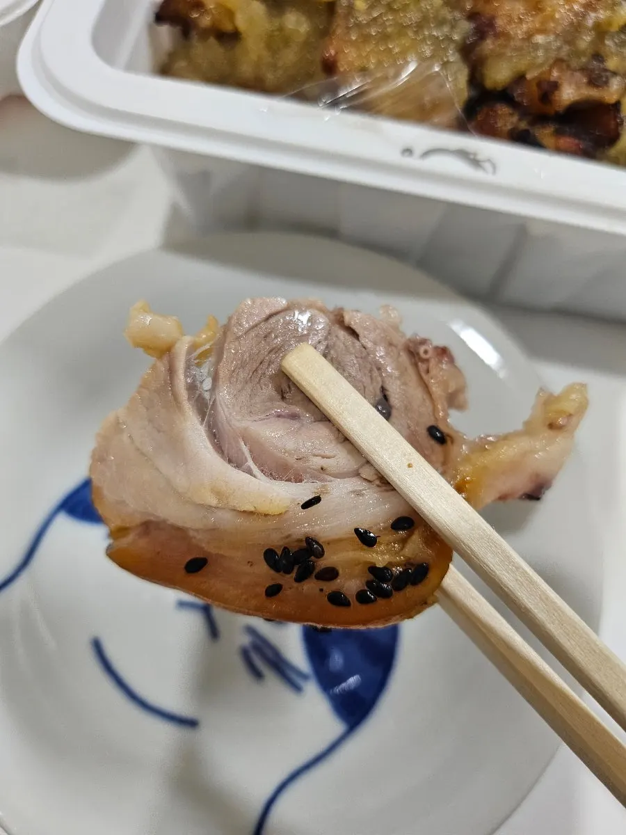 야들야들한 기본족발 살코기 클로즈업