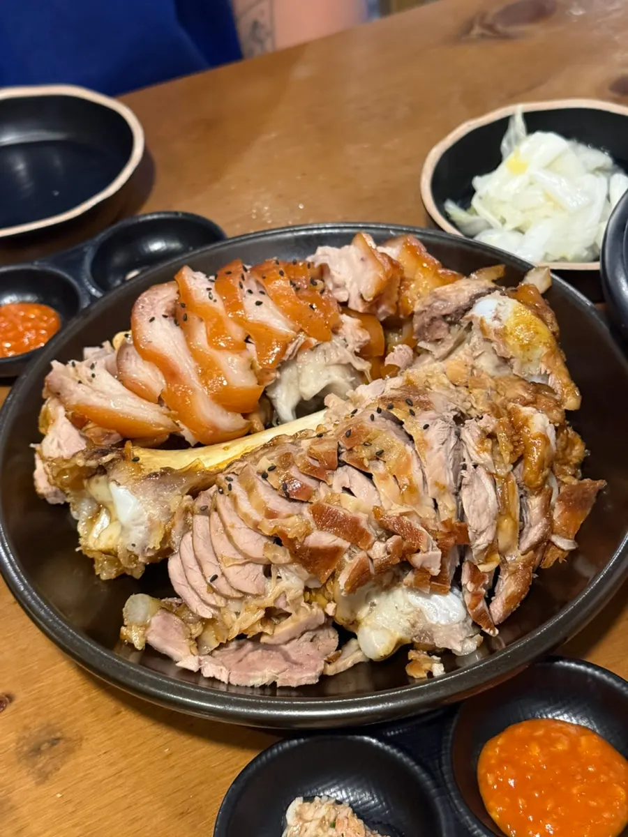 A plate of jokbal with rich umami flavor