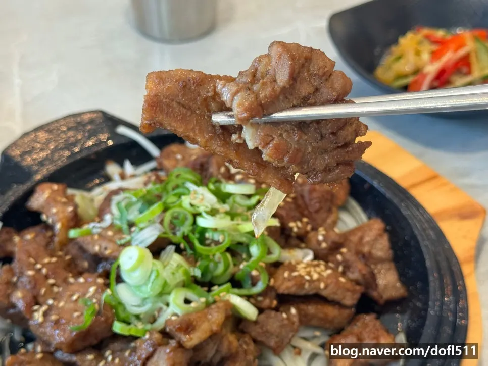 Idobonga's stone-grilled galbi for two served on a hot stone plate