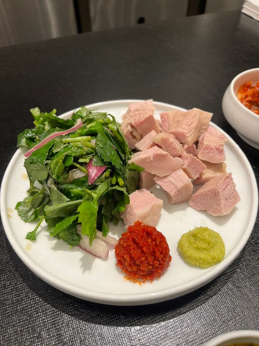 온제육과 버섯밥 세트