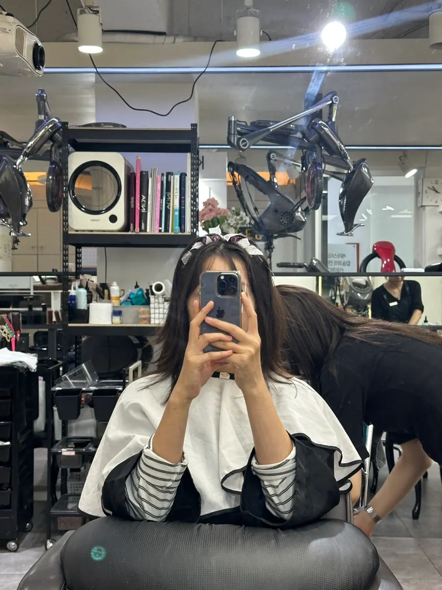 Hair condition at each stage of the perm