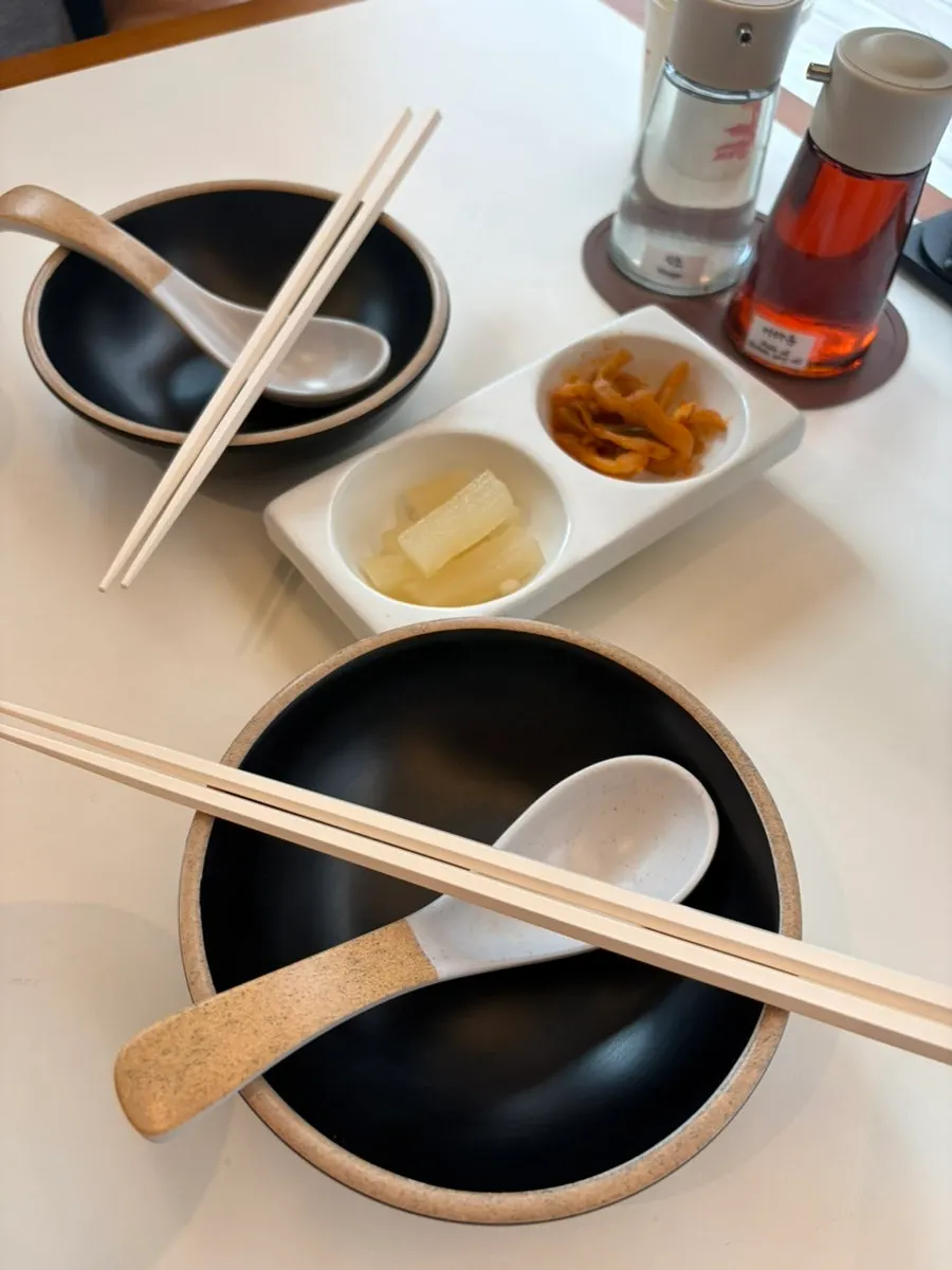 Table set with a side of sikhye