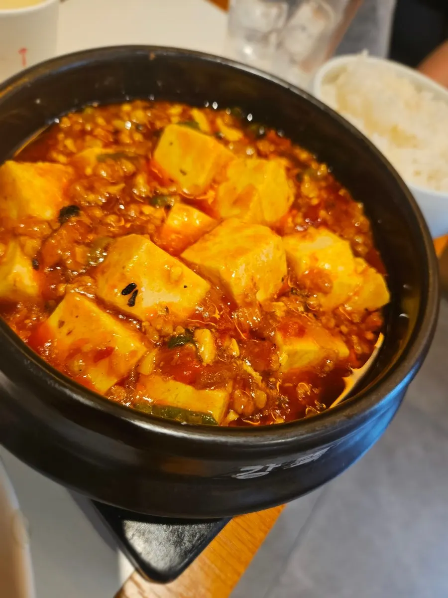 Seodamheon Sichuan mapo tofu and rice