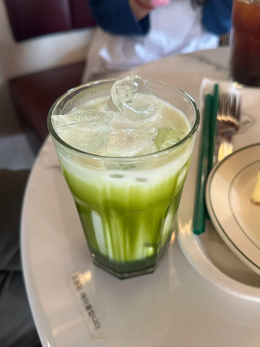 Iced Jeju matcha latte
