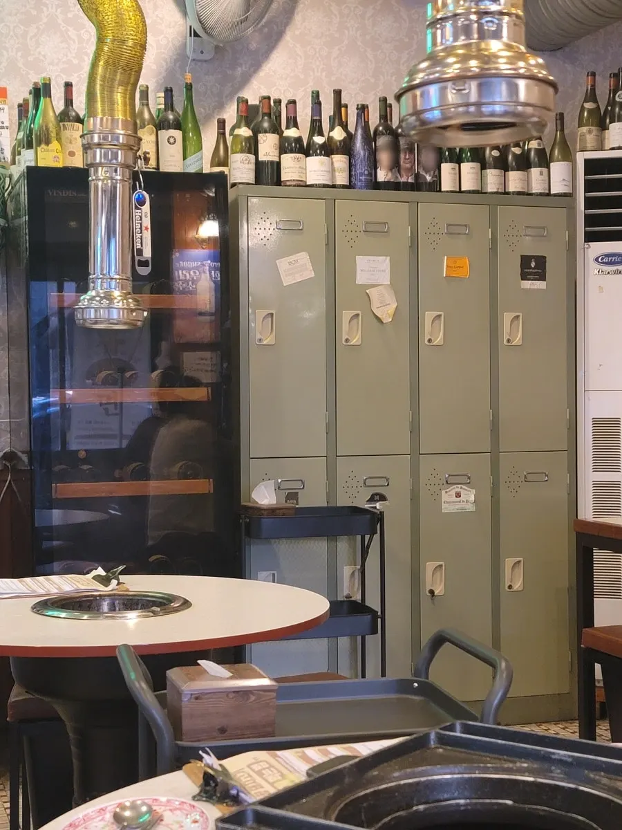 Enfriador de vinos dentro del local