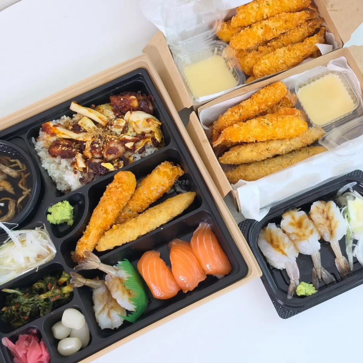 Representative photo of the lunchbox, sushi and tempura at Jejju Donghong Branch