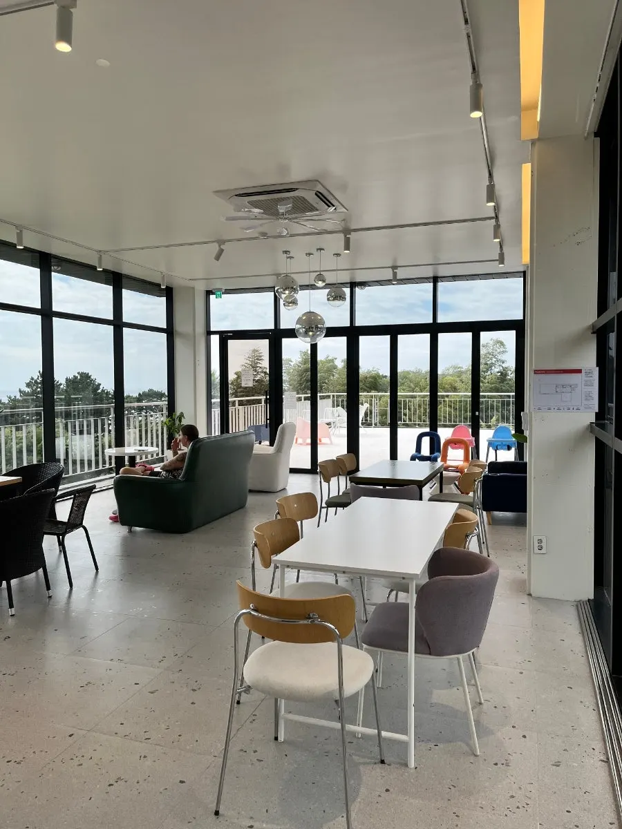 Seating and window area at Forest Jeongbang