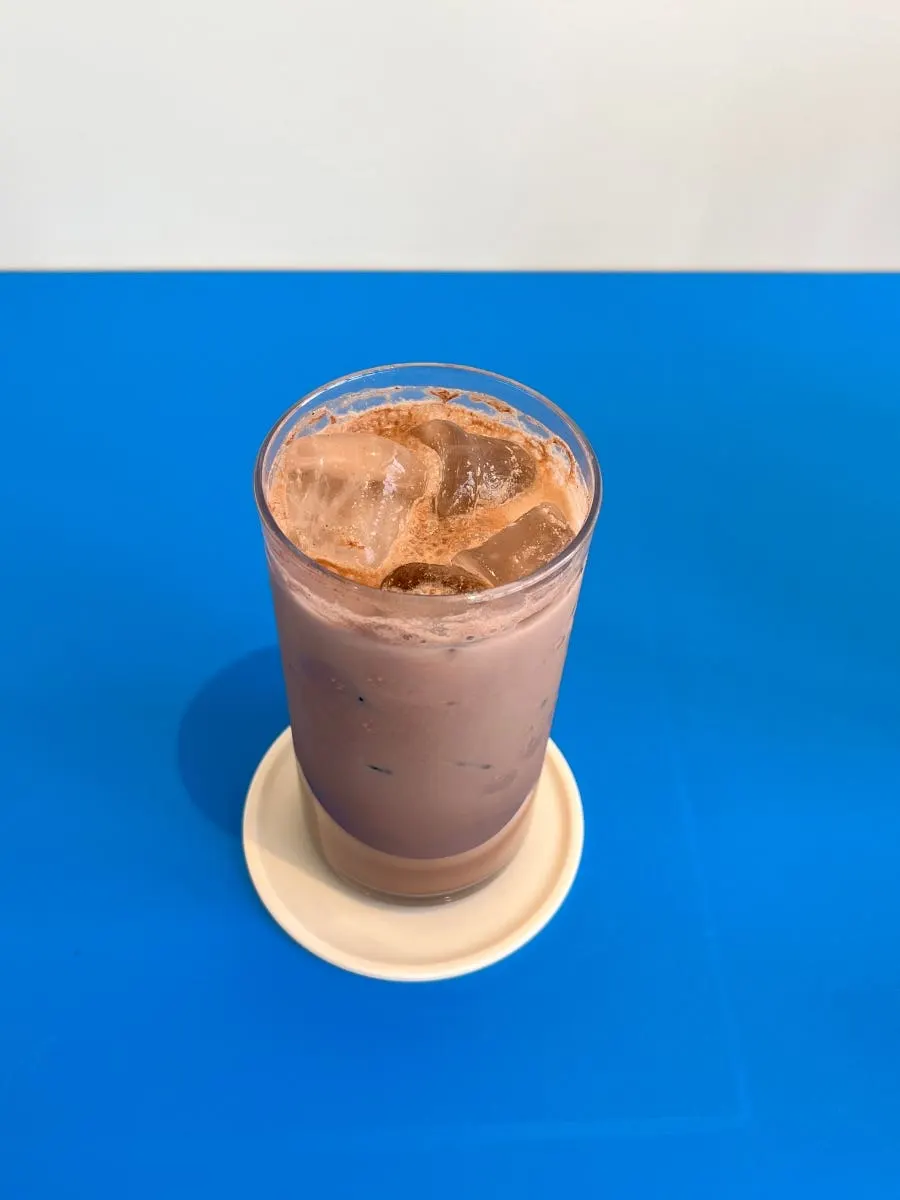 Nutty milk chocolate latte