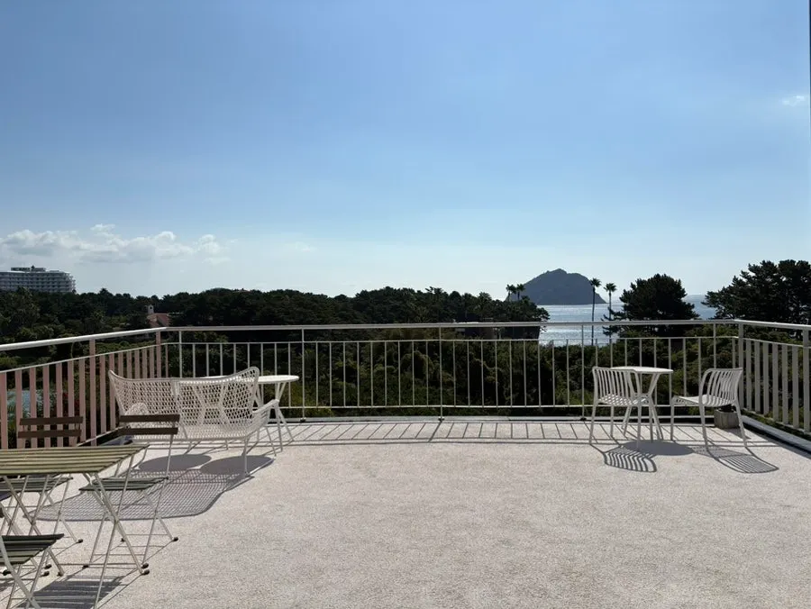 2nd floor terrace view on a clear day