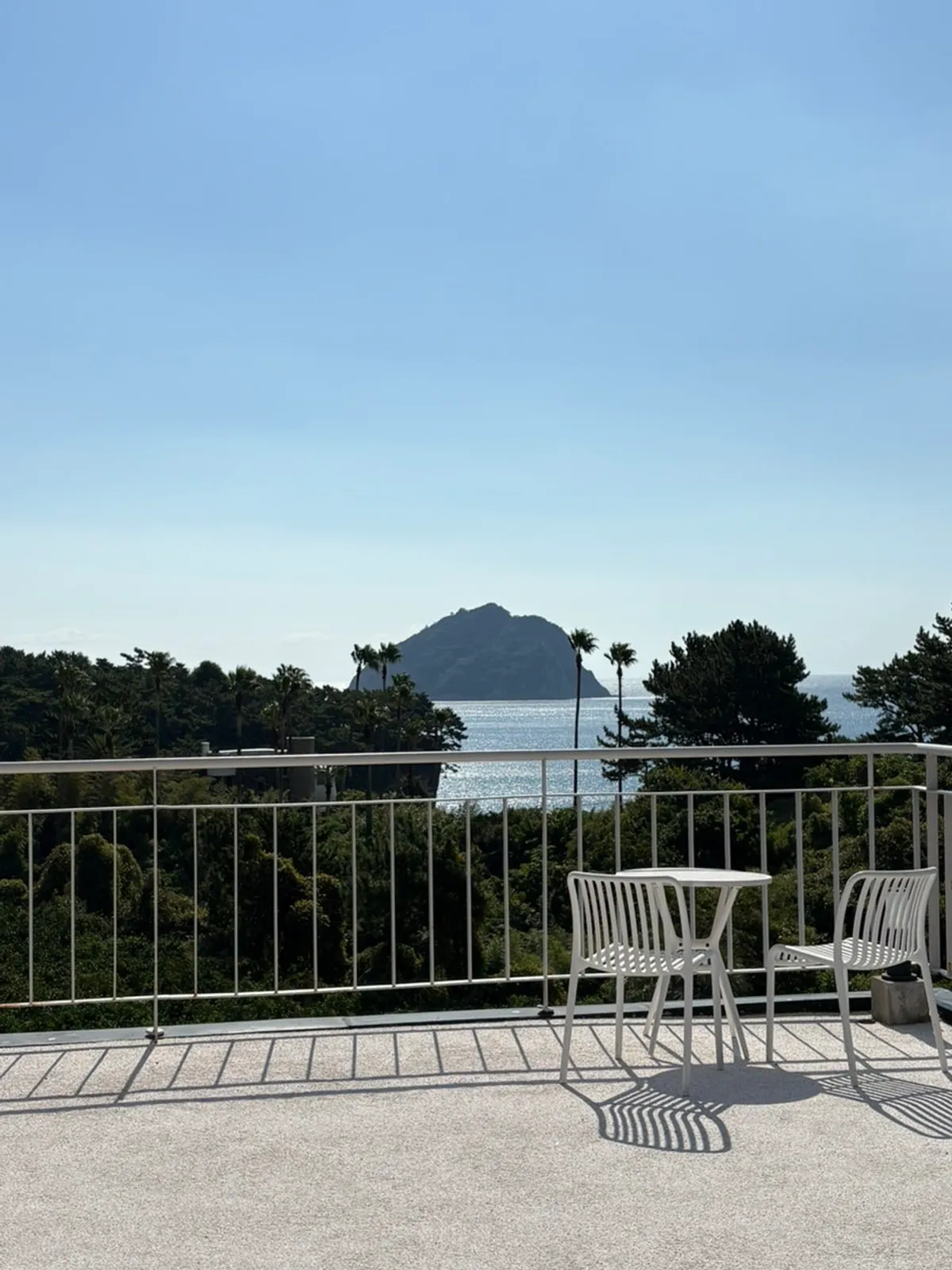 Sea and sky viewed from the terrace
