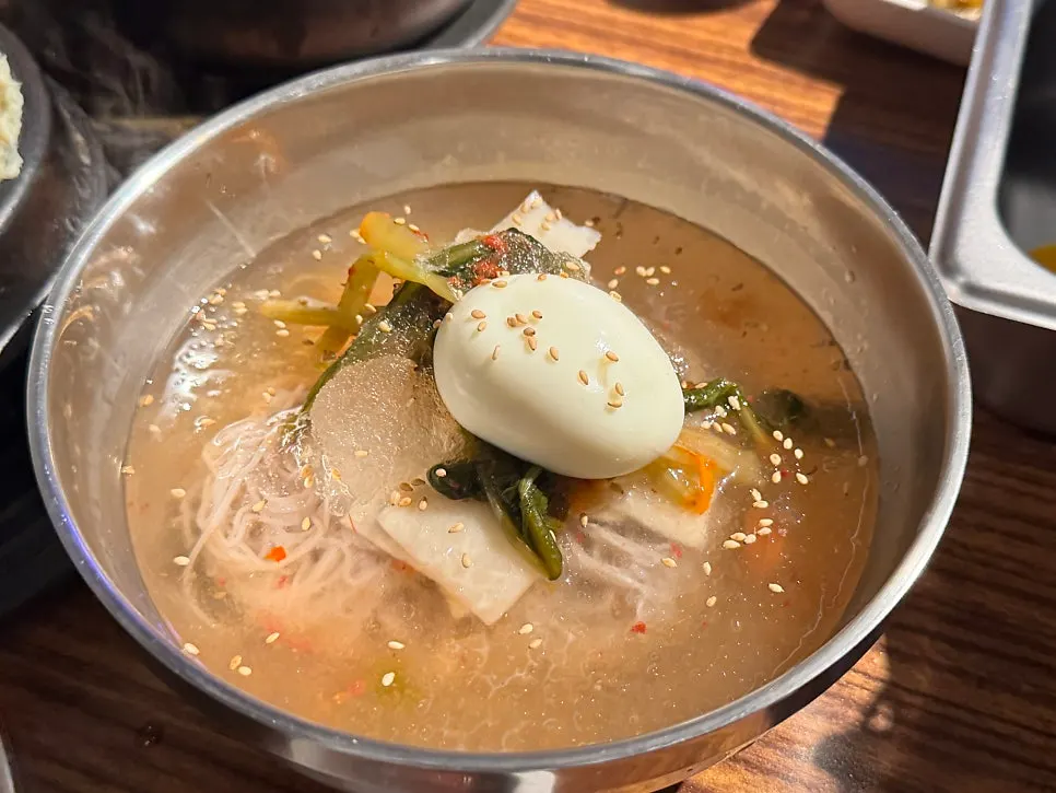Rich doenjang jjigae and fluffy steamed egg