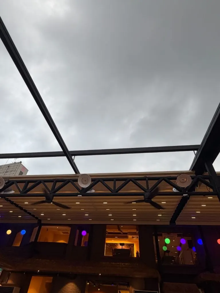 Large display playing music