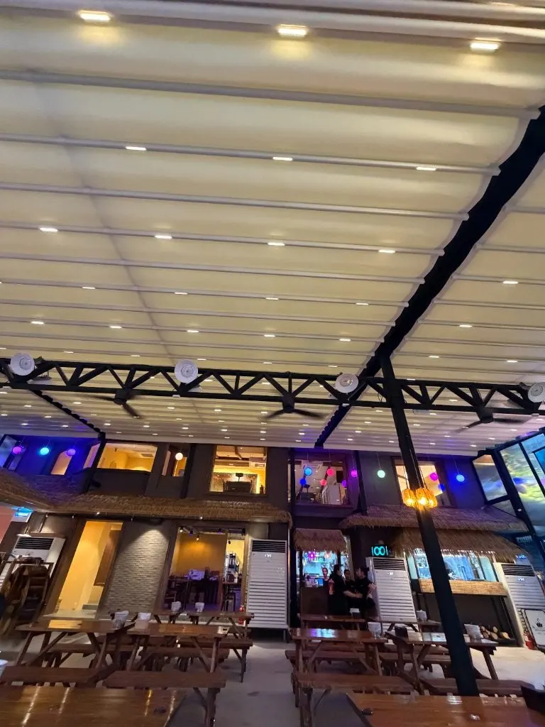 The automatic awning that keeps rain out