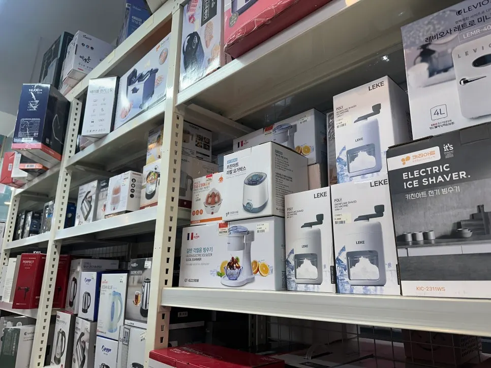 Neatly organized pet-supplies section