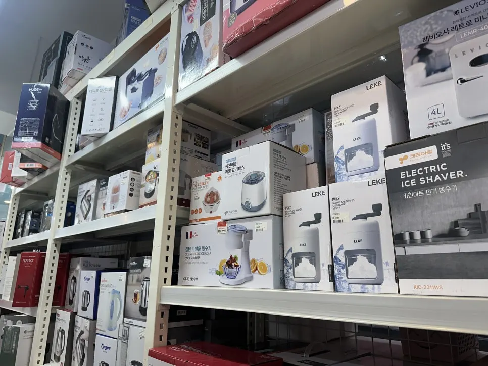 Neatly organized pet-supplies section