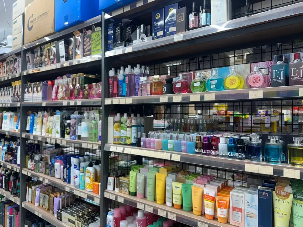 In-store tropical-fish section