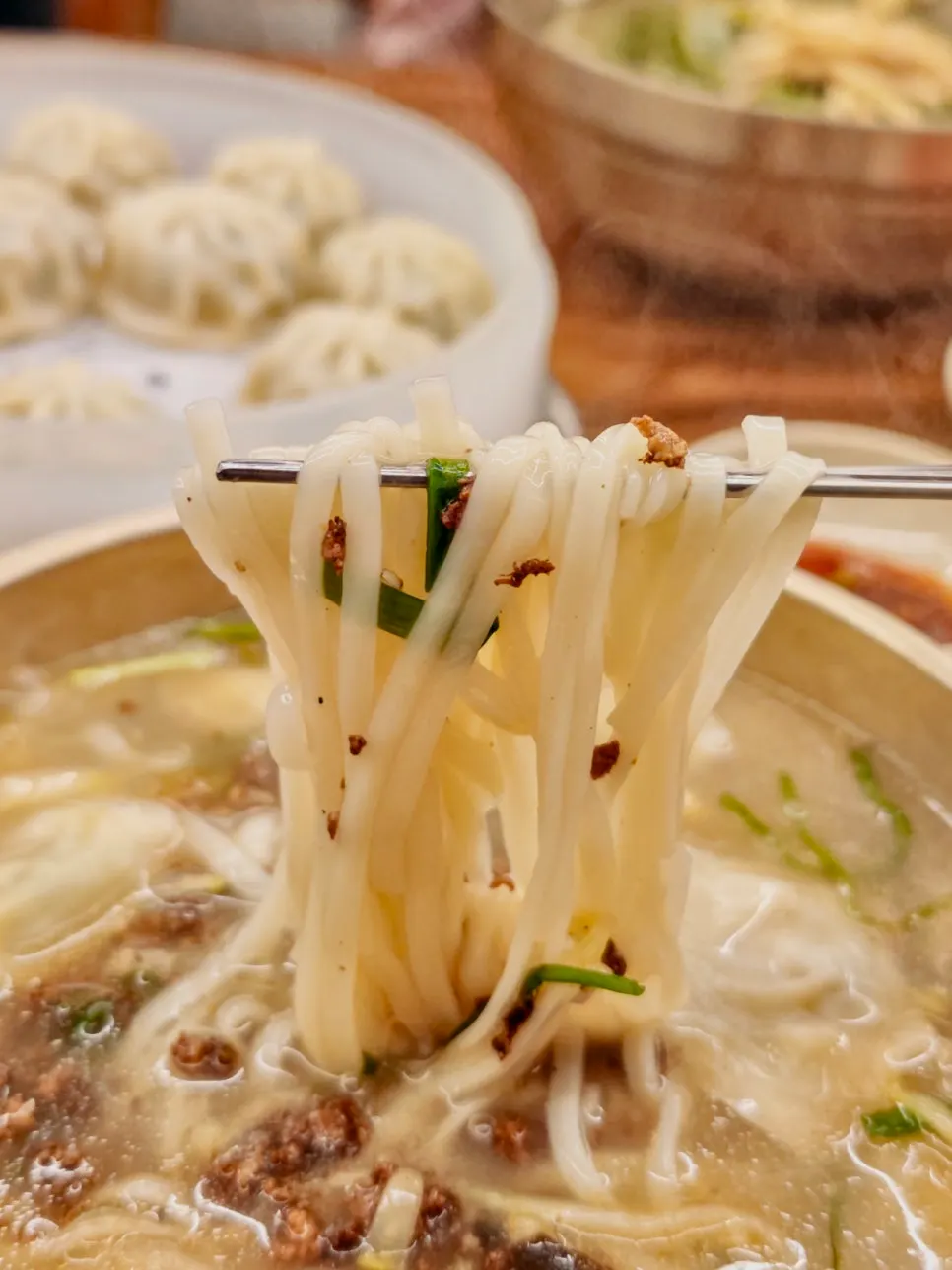 Kalguksu noodles that stayed chewy