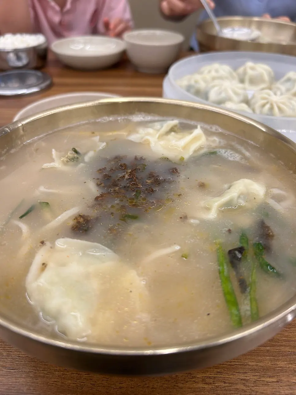 Kalguksu with a rich meat-broth base