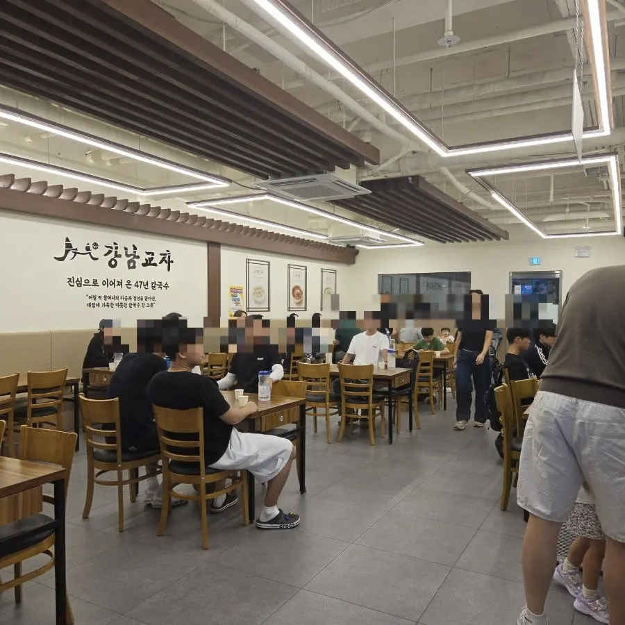 Busy restaurant interior at lunchtime
