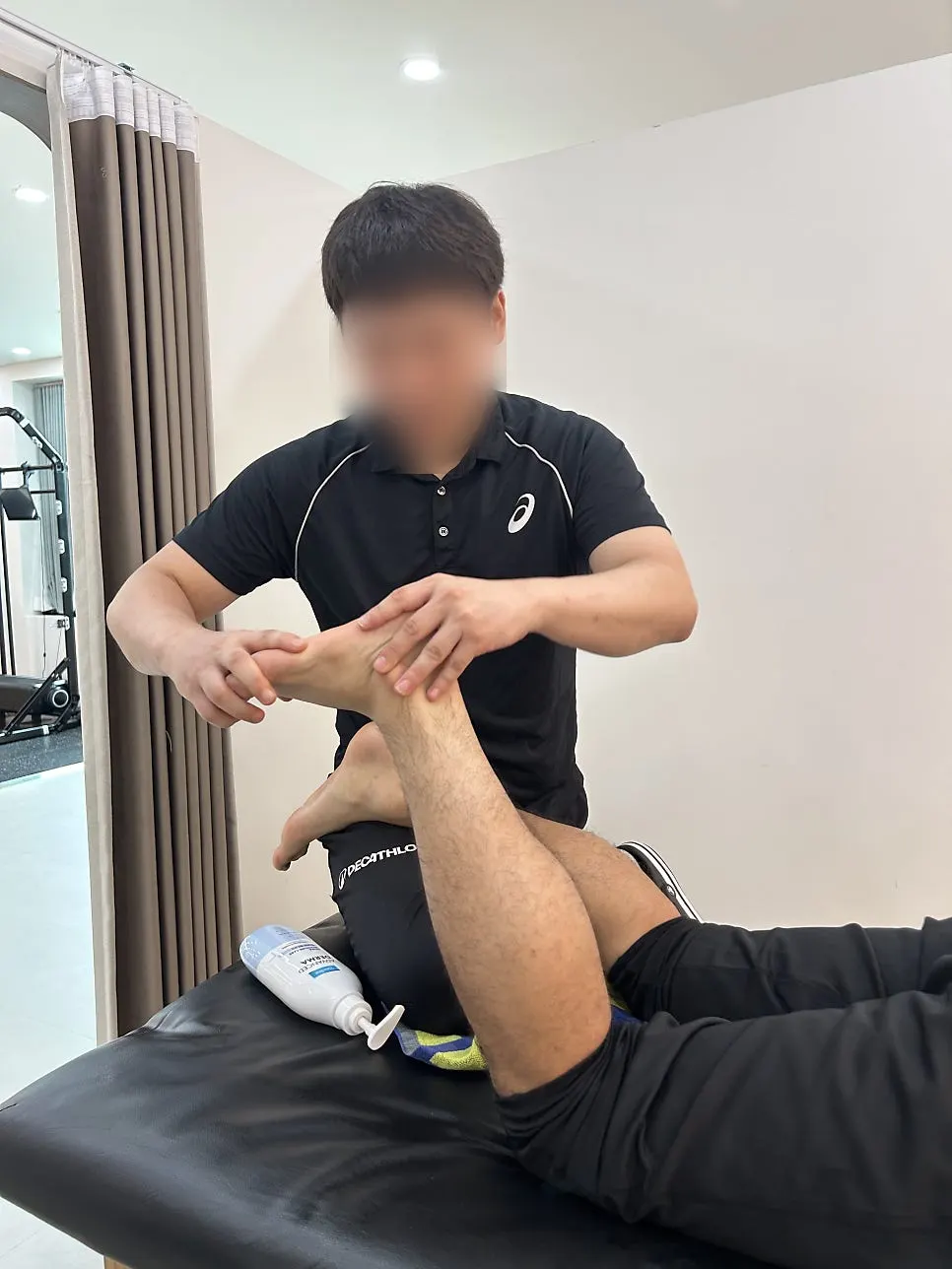 긴장된 종아리 근육을 늘려주는 과정