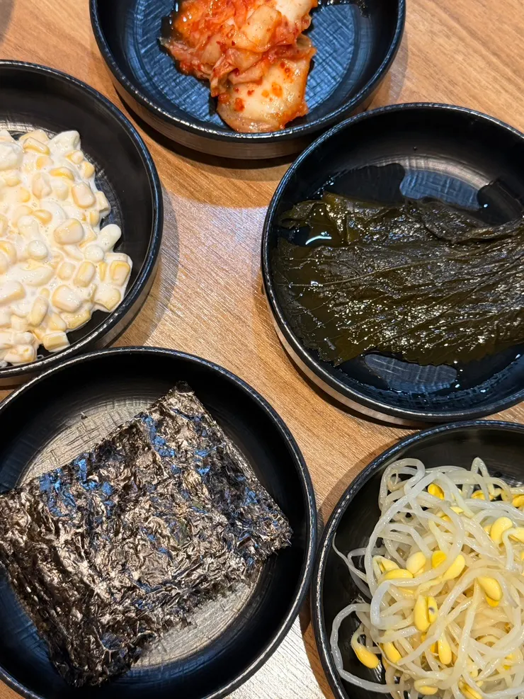 Full spread of standard side dishes