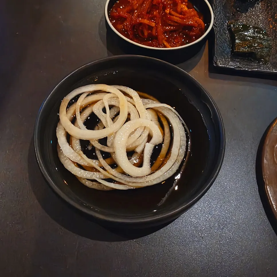 Side dishes set up on the table