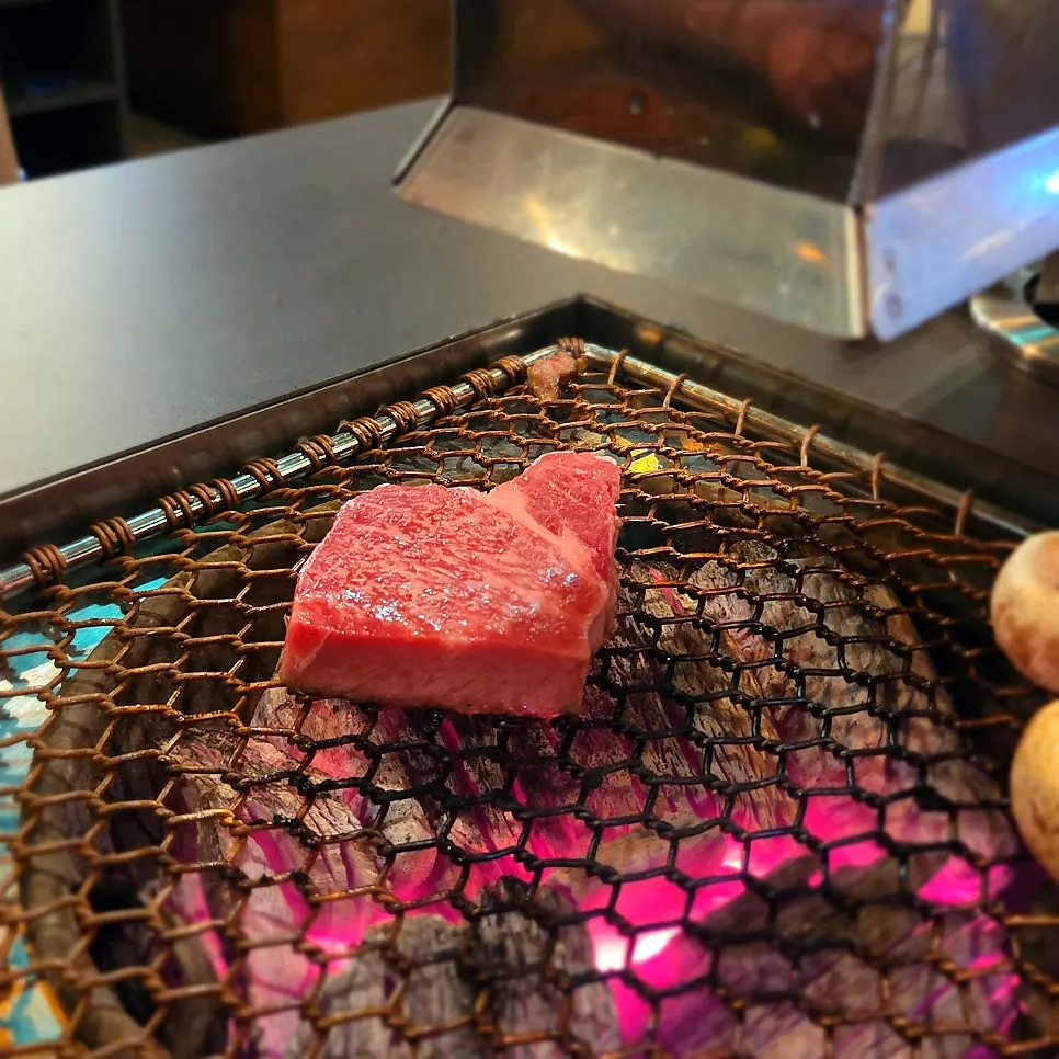 A well-grilled piece of prime sirloin