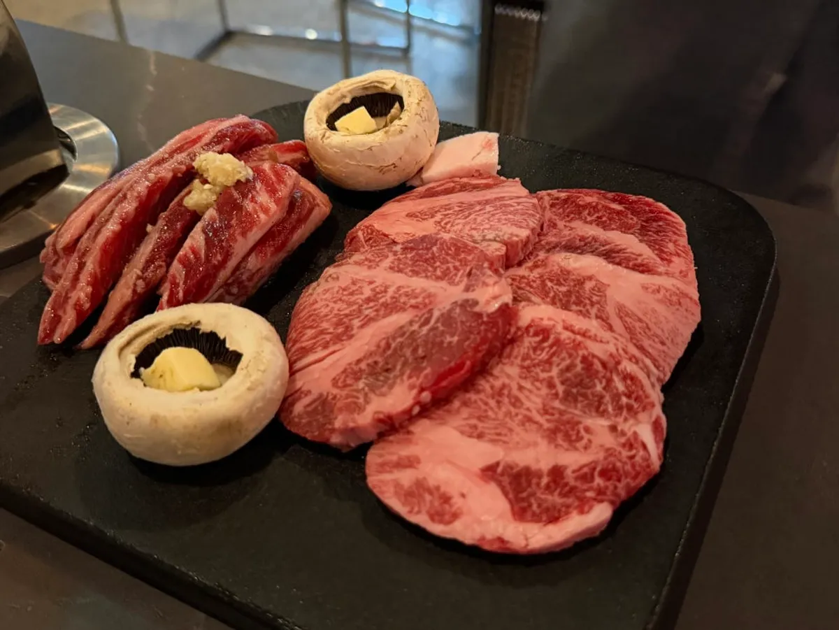 Charcoal-grilled beef at Sutbul Seonghwa near Seokchon Station