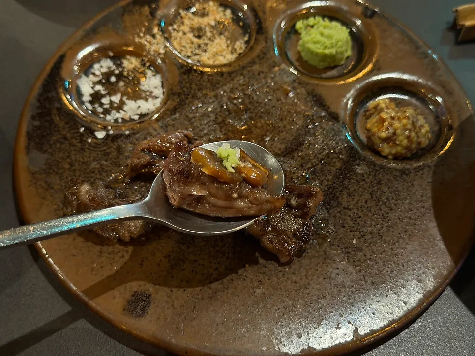 Final shot of the meat spread at Sutbul Seonghwa