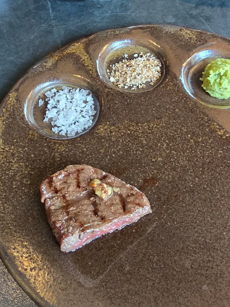 Maldon salt, wholegrain mustard, and other condiments