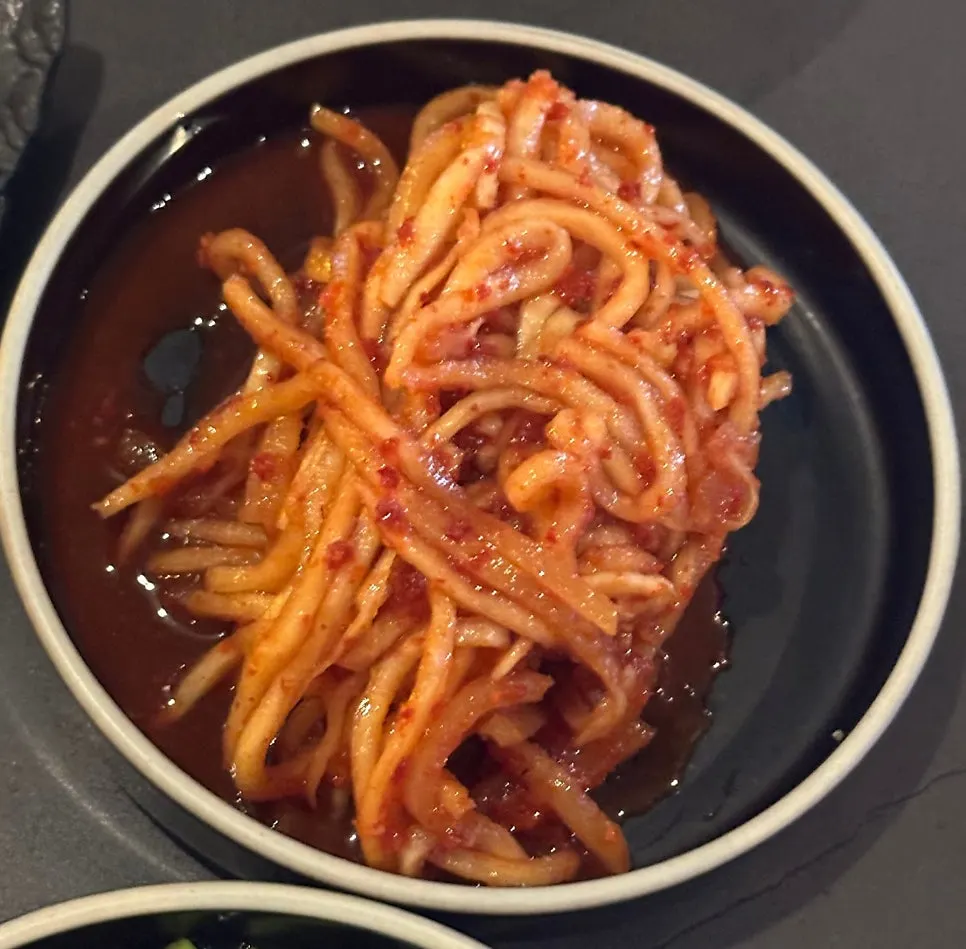 숯불성화 밑반찬 한 상 차림