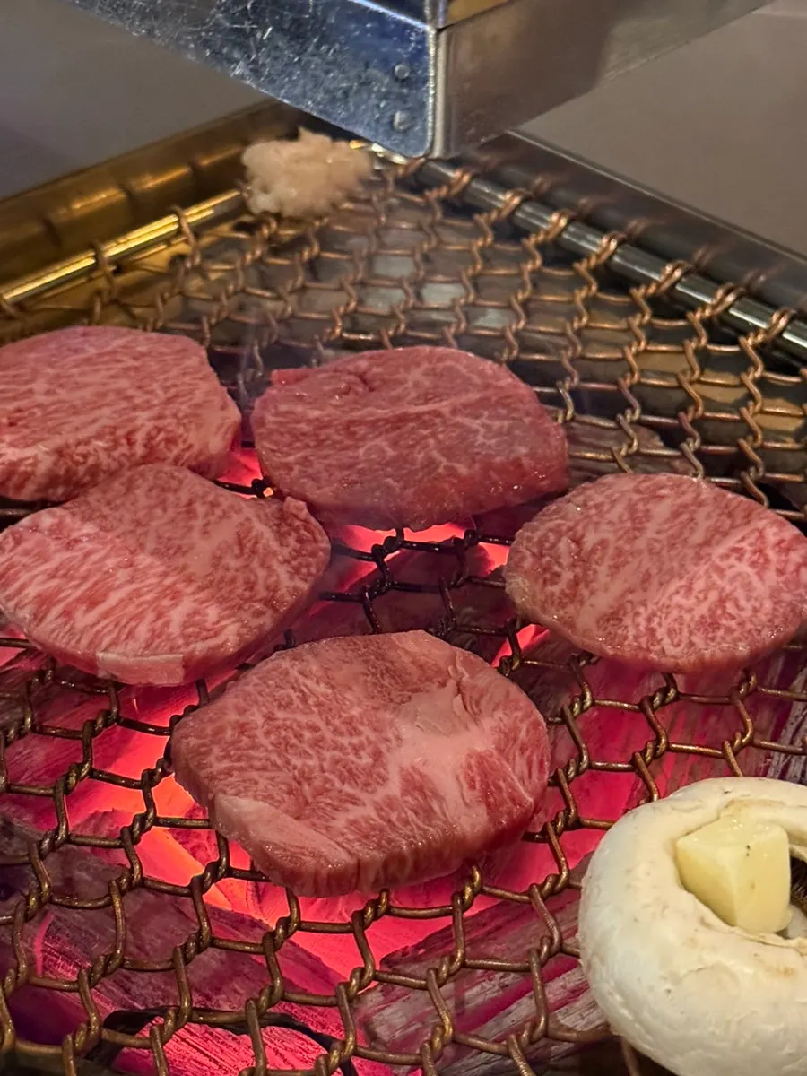 Sirloin plated before grilling