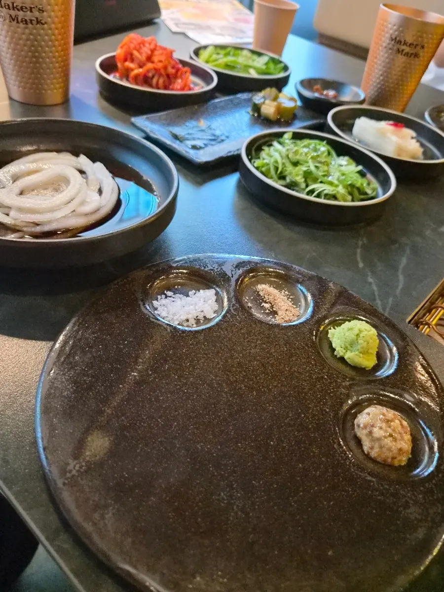 숯불성화 기본 상차림 세팅