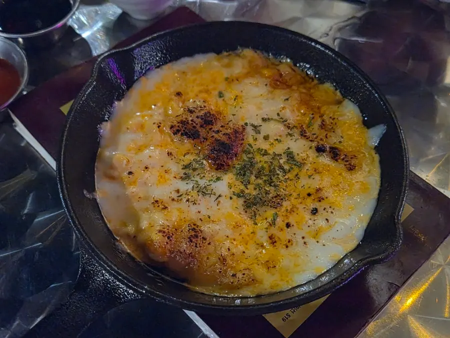 Corn cheese as the third dish