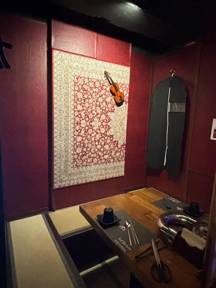 Private room seating at Hobakkkot Macha