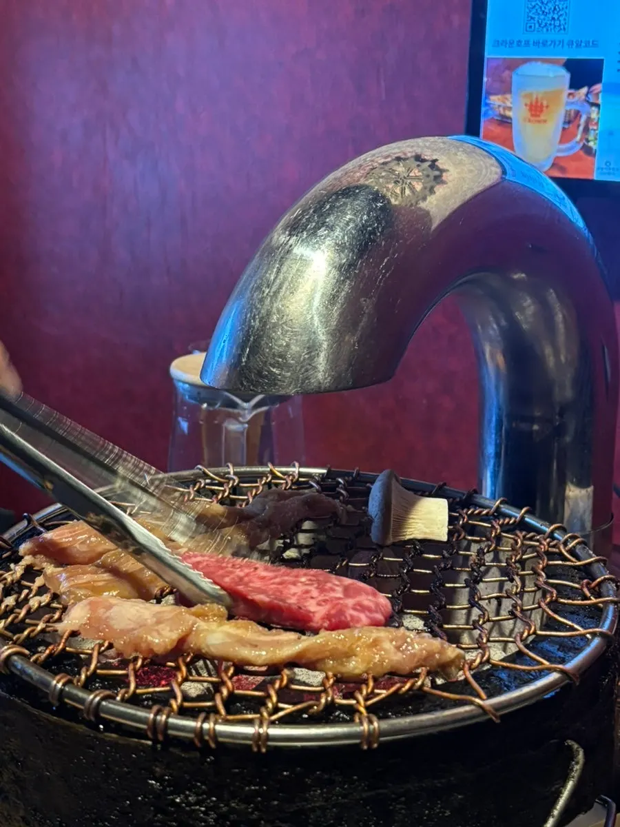 Wagyu cuts on the charcoal grill